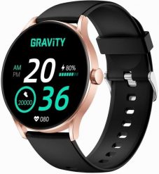 Smartwatch Gravity Smartwatch Czarny Różowy GT2-2 PRO. Czarne zegarki smartwatch Gravity. Za 118.67 zł.