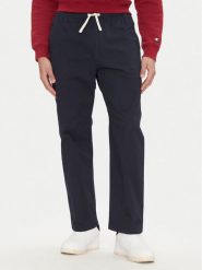 Element Spodnie materiałowe Chillin Classic ELYNP00153 Granatowy Regular Fit. Niebieskie spodnie na co dzień męskie Element, bez wzorów, z bawełny. Za 199.99 zł.