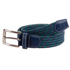 Plecione paski, elastyczny materiał USG Every Day. Niebieskie paski męskie USG, bez wzorów, z materiału. Za 139.00 zł.