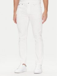 BOSS Jeansy H-Delaware 50540492 Biały Slim Fit. Białe jeansy męskie Boss, bez wzorów, z bawełny. Za 439.99 zł.
