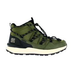 Buty trekkingowe Élémenterre Kalskag. Zielone buty trekkingowe męskie Elementerre, bez wzorów, bez zapięcia. W wyprzedaży za 270.00 zł.