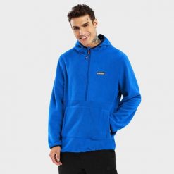 Bluza polarowa z kapturem Męska Montreux. Niebieskie bluzy z kapturem męskie SIROKO, m, bez wzorów, z polaru, z kapturem. W wyprzedaży za 169.00 zł.