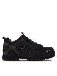CMP Trekkingi Moon Low Treking Shoe Wp 31Q4787 Czarny. Czarne buty trekkingowe męskie CMP, bez wzorów, z nubiku, sportowe, bez obcasa, bez zapięcia. Za 399.99 zł.