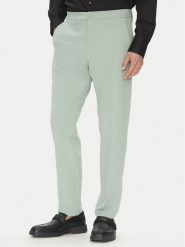 BOSS Spodnie materiałowe T_Commuter-Slim 50534303 Zielony Slim Fit. Zielone spodnie na co dzień męskie Boss, bez wzorów, z materiału. Za 379.99 zł.