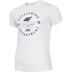 T-shirt męski TSM249 - biały. T-shirty męskie 4f. Za 49.99 zł.