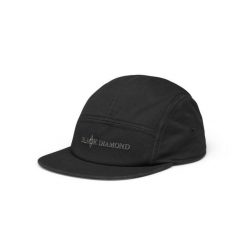 Czapka 5-panelowa Black Diamond Camper. Czarne czapki męskie Black Diamond, bez wzorów, sportowe. Za 203.50 zł.