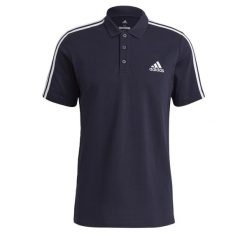 Polo adidas Aeroready Essentials Piqué Embroidered Small Logo 3-Bandes. Białe koszulki polo męskie ADIDAS, m, bez wzorów, sportowe, bez kołnierzyka, bez ramiączek. Za 190.00 zł.