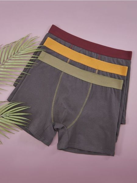 Bokserki 3 pack - wielobarwny. Bokserki męskie Sinsay, l, bez wzorów. Za 29.99 zł.