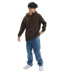 Bluza z kapturem Urban Classics Basic. Brązowe bluzy nierozpinane męskie Urban Classics, m, bez wzorów, bez ramiączek, z kapturem. Za 198.50 zł.