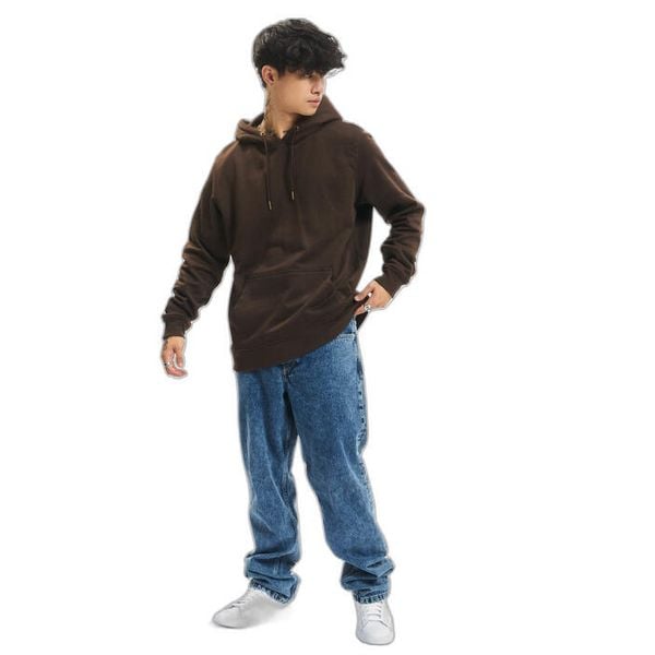 Bluza z kapturem Urban Classics Basic. Brązowe bluzy nierozpinane męskie Urban Classics, m, bez wzorów, bez ramiączek, z kapturem. Za 198.50 zł.