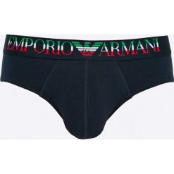 Emporio Armani - Slipy. Czarne slipki męskie Emporio Armani. W wyprzedaży za 79.90 zł.