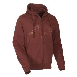 Bluza z kapturem i zamkiem błyskawicznym Swedteam Ultra. Brązowe bluzy rozpinane męskie SWEDTEAM, bez wzorów, sportowe, bez ramiączek, z kapturem. Za 365.50 zł.