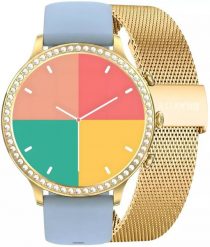 Smartwatch Gravity Złoty Pasek i Bransoleta GT5-4. Żółte zegarki smartwatch Gravity. Za 164.01 zł.