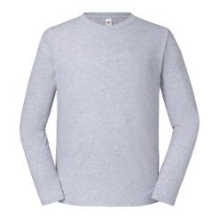 Koszulka Z Długim Rękawem Dla Dorosłych Unisex Iconic Heather. Szare koszulki męskie z długim rękawem Fruit of the Loom, xl, bez wzorów, sportowe, bez kołnierzyka, bez ramiączek. Za 62.99 zł.