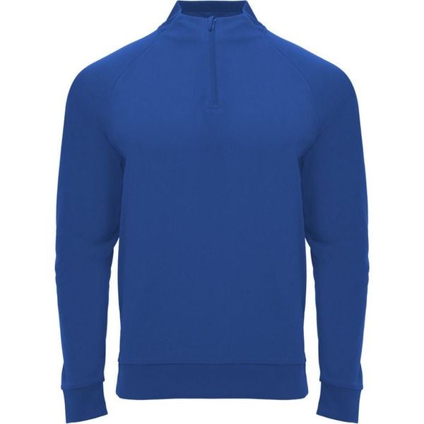 Bluza Z Długim Rękawem Dla Dorosłych Unisex Epiro Quarter Zip. Niebieskie bluzy nierozpinane męskie ROLY, m, bez wzorów, bez ramiączek, bez kaptura. Za 89.99 zł.