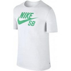 Nike Koszulka Męska Sb Logo Tee/White/Menta L. T-shirty sportowe męskie Nike. W wyprzedaży za 105.00 zł.