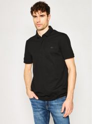 Lacoste Polo PH5522 Czarny Regular Fit. Czarne koszulki polo męskie Lacoste, m, bez wzorów, z bawełny, bez kołnierzyka, bez ramiączek. Za 349.99 zł.