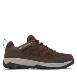Trekkingi Columbia. Brązowe buty trekkingowe męskie Columbia, bez wzorów, sportowe, bez obcasa, bez zapięcia. Za 279.99 zł.