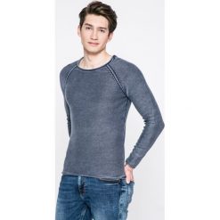 Review - Sweter. Szare swetry męskie Review, z bawełny, z okrągłym kołnierzem. W wyprzedaży za 69.90 zł.