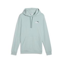 Męska bluza z kapturem Essentials z małym dwukolorowym logo No. 1 PUMA. Niebieskie bluzy nierozpinane męskie Puma, m, bez wzorów, prążkowane, sportowe, bez ramiączek, z kapturem. Za 212.75 zł.
