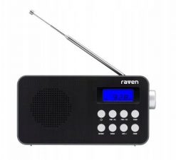 Radio Radioodbiornik przenośny Raven ERADP002 Radio FM Alarm Zegar Czarny. Czarne radia NoName. Za 239.99 zł.