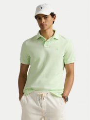 Polo Ralph Lauren Polo 710969626001 Zielony Custom Slim Fit. Zielone koszulki polo męskie Polo Ralph Lauren, m, bez wzorów, z bawełny, bez kołnierzyka, bez ramiączek. Za 329.99 zł.