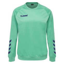 Bluza do piłki ręcznej dla dorosłych Hummel Promo Poly Sweatshirt. Niebieskie bluzy bez kaptura męskie HUMMEL, s, bez wzorów, bez kaptura. Za 170.00 zł.