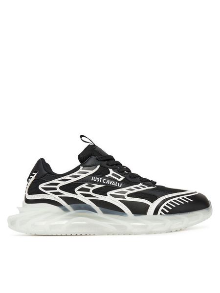 Just Cavalli Sneakersy 78QA3SQ2 ZSC45 Czarny. Czarne buty sportowe na co dzień męskie Just Cavalli, m, bez wzorów, z materiału, bez ramiączek, bez kaptura. Za 479.99 zł.