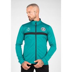 Vernon Kurtka dresowa - Teal Zielony. Zielone kurtki męskie GORILLA WEAR, xl, bez wzorów, z dresówki, bez ramiączek, bez kaptura. Za 297.00 zł.