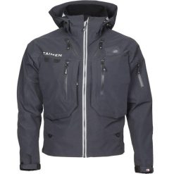 Kurtka wędkarska do brodzenia Taimen Kolyma - Dk. Gray. Szare kurtki męskie TAIMEN, xl, bez wzorów, sportowe, bez ramiączek, bez kaptura. Za 599.99 zł.
