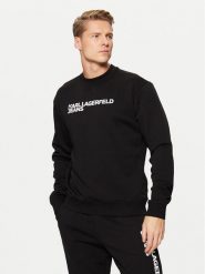 Karl Lagerfeld Jeans Bluza A1M20001 Czarny Regular Fit. Czarne bluzy nierozpinane męskie Karl Lagerfeld Jeans, m, bez wzorów, z bawełny, bez ramiączek, bez kaptura. Za 429.99 zł.