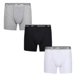 Męskie Bokserki Sportowe Ainslie (zestaw 3 Sztuk). Białe szorty sportowe męskie Reebok, bez wzorów, sportowe. Za 239.99 zł.