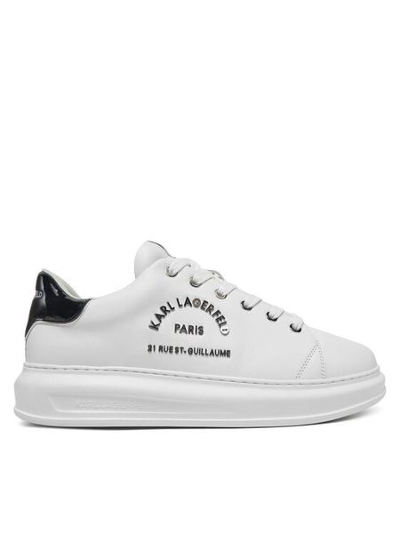 KARL LAGERFELD Sneakersy Kapri KL52539K Biały. Białe buty sportowe na co dzień męskie KARL LAGERFELD, m, bez wzorów, ze skóry, bez ramiączek, bez kaptura. Za 579.99 zł.