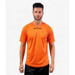 Koszulka piłkarska dla dorosłych Givova One. Brązowe t-shirty sportowe męskie Givova, bez wzorów, sportowe, bez ramiączek. Za 52.11 zł.