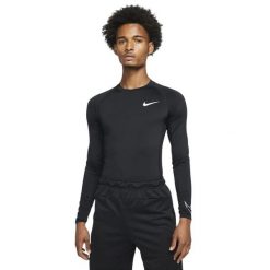 Męska Koszulka Termoaktywna. Czarne bielizna termoaktywna męska Nike, m, bez wzorów, bez ramiączek, trekkingowe. Za 182.99 zł.