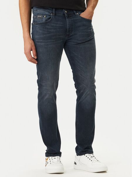 Versace Jeans Couture Jeansy 80GAB5S0 CDWAB Granatowy Slim Fit. Niebieskie jeansy męskie Versace Jeans Couture, bez wzorów, z bawełny. Za 969.99 zł.