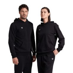 Bluza Arena Icons Hooded Sweat Solid z kapturem. Czarne bluzy nierozpinane męskie ARENA, m, bez wzorów, z kapturem. Za 249.00 zł.