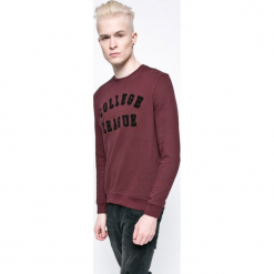 Casual Friday - Bluza. Brązowe bluzy nierozpinane męskie Casual Friday, z nadrukiem, z bawełny, casualowe. W wyprzedaży za 79.90 zł.