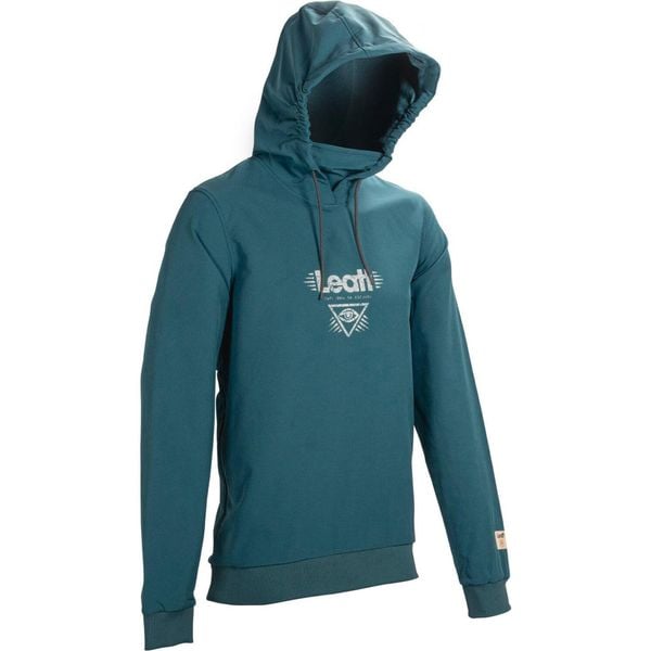 Bluza rowerowa (z kapturem) LEATT Hoodie MTB Gravity 3.0. Niebieskie bluzy nierozpinane męskie LEATT, bez wzorów, bez ramiączek, z kapturem. Za 859.77 zł.