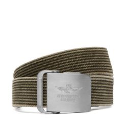 Pasek Aeronautica Militare. Zielone paski męskie Aeronautica Militare, bez wzorów. Za 399.99 zł.