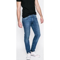 Lee - Jeansy Luke. Niebieskie jeansy męskie Lee, bez wzorów, z bawełny. W wyprzedaży za 249.90 zł.