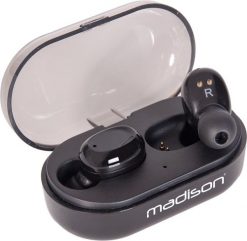 Słuchawki dokanałowe bluetooth ETWS150-BK Madison one size. Słuchawki bluetooth madison. Za 230.00 zł.