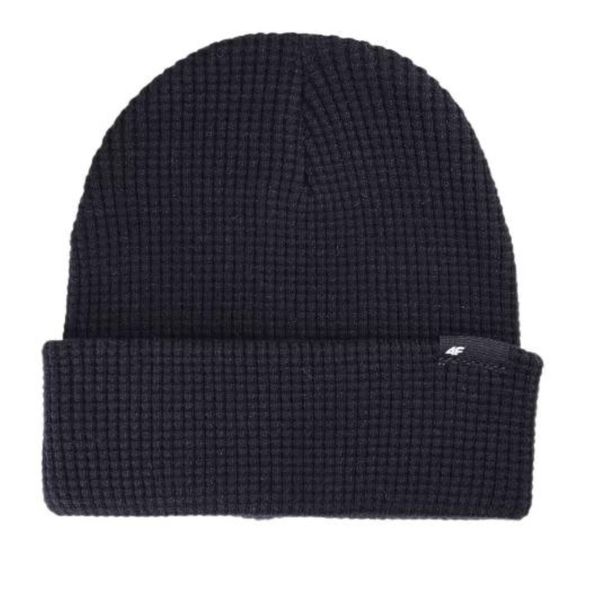 Czapka Męska 4F. Czarne czapki męskie 4f, bez wzorów. Za 83.99 zł.
