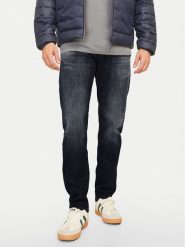 Jack&Jones Jeansy Mike 12263530 Granatowy Tapered Fit. Niebieskie jeansy męskie Jack&Jones, bez wzorów, z bawełny. Za 169.99 zł.
