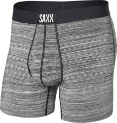 SAXX Bokserki męskie SAXX ULTRA Boxer Brief paseczki - szary S. Szare bokserki męskie Saxx, m, bez wzorów. Za 110.49 zł.