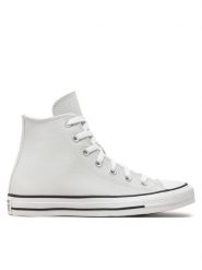Converse Trampki Chuck Taylor All Star Faux Leather A08640C Szary. Szare trampki męskie Converse, bez wzorów, z materiału, retro, bez zapięcia. Za 239.99 zł.