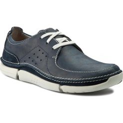 Półbuty CLARKS - Trikeyon Fly 261178367 Navy Leather. Codzienne półbuty męskie marki Clarks. W wyprzedaży za 269.00 zł.