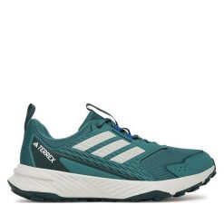 Trekkingi adidas. Zielone buty do biegania męskie ADIDAS, bez wzorów, bez zapięcia, trekkingowe. Za 269.99 zł.