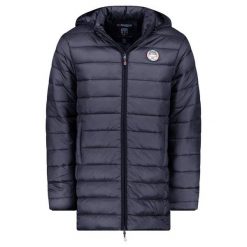 Kurtka męska GEOGRAPHICAL NORWAY Amigomap Long Hood DB Navy. Niebieskie kurtki męskie Geographical Norway, m, bez wzorów, bez ramiączek. Za 179.00 zł.