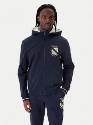 Aeronautica Militare Bluza 261FE2096UF00674 Granatowy Regular Fit. Niebieskie bluzy rozpinane męskie Aeronautica Militare, m, bez wzorów, z bawełny, bez ramiączek, bez kaptura. Za 749.99 zł.